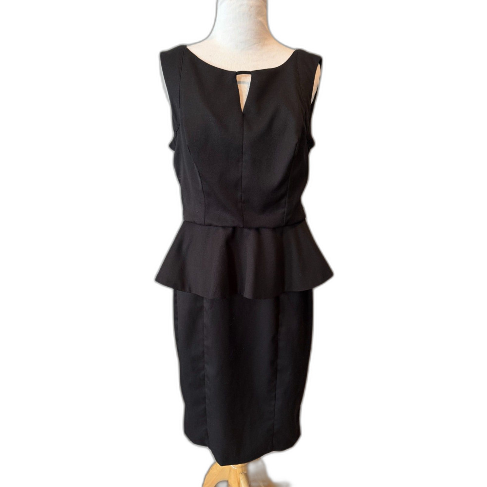 11/12 XOXO black pencil dress